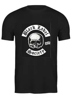 Заказать мужскую футболку в Москве. Футболка классическая Black Label Society от Fedor - готовые дизайны и нанесение принтов.