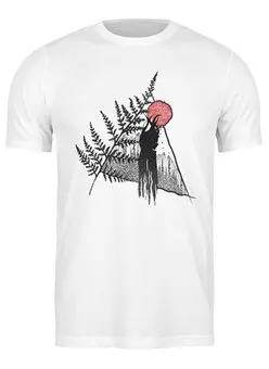 Заказать мужскую футболку в Москве. Футболка классическая Fern Wicca Spirit от oneredfoxstore@gmail.com - готовые дизайны и нанесение принтов.