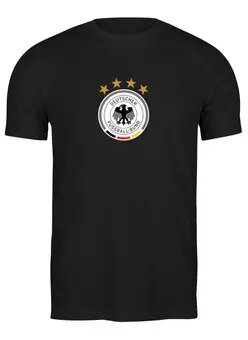 Заказать мужскую футболку в Москве. Футболка классическая Сборная Германии от Polilog - готовые дизайны и нанесение принтов.