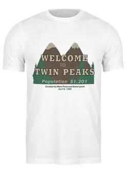 Заказать мужскую футболку в Москве. Футболка классическая Twin peaks от Djimas Leonki - готовые дизайны и нанесение принтов.