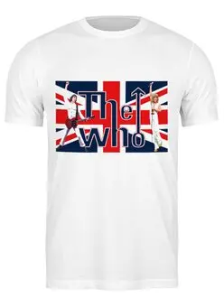 Заказать мужскую футболку в Москве. Футболка классическая группа "The Who" от Fedor - готовые дизайны и нанесение принтов.