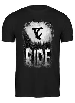 Заказать мужскую футболку в Москве. Футболка классическая Ride Flip от oneredfoxstore@gmail.com - готовые дизайны и нанесение принтов.