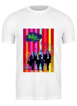Заказать мужскую футболку в Москве. Футболка классическая The Beatles от Fedor - готовые дизайны и нанесение принтов.