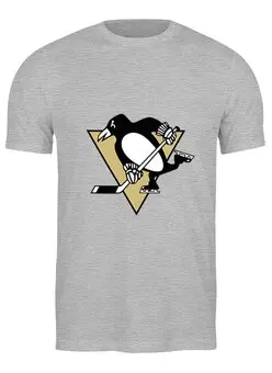 Заказать мужскую футболку в Москве. Футболка классическая Pittsburgh Penguins от BURNSHIRTS - готовые дизайны и нанесение принтов.