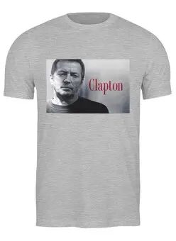 Заказать мужскую футболку в Москве. Футболка классическая Eric Clapton от Fedor - готовые дизайны и нанесение принтов.