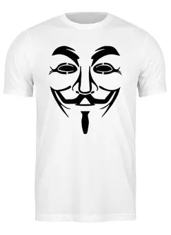 Заказать мужскую футболку в Москве. Футболка классическая Anonymous от anonymous - готовые дизайны и нанесение принтов.