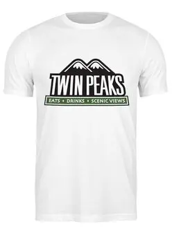 Заказать мужскую футболку в Москве. Футболка классическая Twin Peaks от Jimmy Flash - готовые дизайны и нанесение принтов.