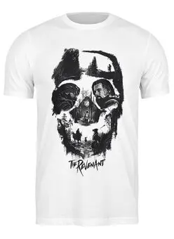 Заказать мужскую футболку в Москве. Футболка классическая The Revenant (Skull) от balden - готовые дизайны и нанесение принтов.