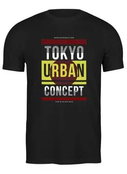 Заказать мужскую футболку в Москве. Футболка классическая Токио  от T-shirt print  - готовые дизайны и нанесение принтов.