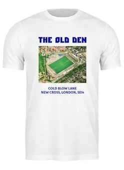 Заказать мужскую футболку в Москве. Футболка классическая The Old Den от Millwall Supporters Club Russia - готовые дизайны и нанесение принтов.