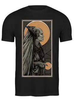 Заказать мужскую футболку в Москве. Футболка классическая Dune: Fear is a mind killer от BAD OWL - готовые дизайны и нанесение принтов.