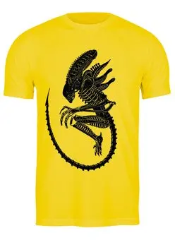 Заказать мужскую футболку в Москве. Футболка классическая Alien от balden - готовые дизайны и нанесение принтов.