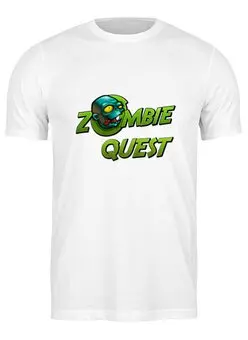 Заказать мужскую футболку в Москве. Футболка классическая Zombie Quest от THE_NISE  - готовые дизайны и нанесение принтов.