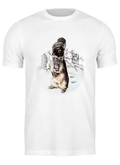 Заказать мужскую футболку в Москве. Футболка классическая Кроля от Anna Rosenrot - готовые дизайны и нанесение принтов.