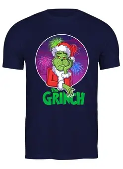 Заказать мужскую футболку в Москве. Футболка классическая Grinch  от T-shirt print  - готовые дизайны и нанесение принтов.