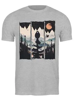 Заказать мужскую футболку в Москве. Футболка классическая Bear Owl от oneredfoxstore@gmail.com - готовые дизайны и нанесение принтов.