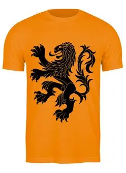 Заказать мужскую футболку в Москве. Футболка классическая Сборная Голландии от geekbox - готовые дизайны и нанесение принтов.