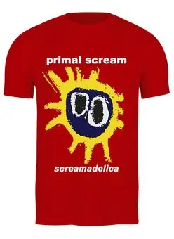 Заказать мужскую футболку в Москве. Футболка классическая Primal Scream / Screamadelica от OEX design - готовые дизайны и нанесение принтов.