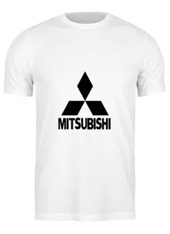 Заказать мужскую футболку в Москве. Футболка классическая Mitsubishi от THE_NISE  - готовые дизайны и нанесение принтов.
