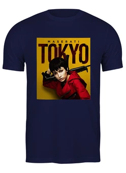 Заказать мужскую футболку в Москве. Футболка классическая Tokyo от skynatural - готовые дизайны и нанесение принтов.
