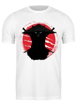 Заказать мужскую футболку в Москве. Футболка классическая Killa Cat от oneredfoxstore@gmail.com - готовые дизайны и нанесение принтов.