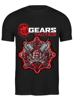 Заказать мужскую футболку в Москве. Футболка классическая GEARS OF WAR от robus - готовые дизайны и нанесение принтов.