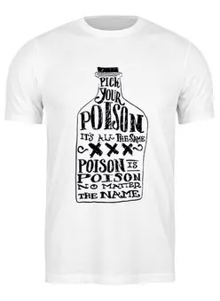 Заказать мужскую футболку в Москве. Футболка классическая Poison от Kostya  - готовые дизайны и нанесение принтов.