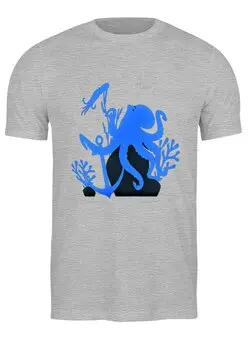 Заказать мужскую футболку в Москве. Футболка классическая Underwater  от ПРИНТЫ ПЕЧАТЬ  - готовые дизайны и нанесение принтов.