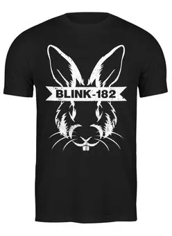 Заказать мужскую футболку в Москве. Футболка классическая Blink-182 от geekbox - готовые дизайны и нанесение принтов.