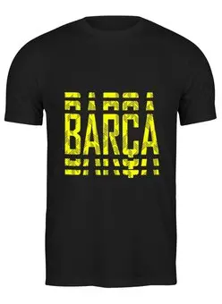 Заказать мужскую футболку в Москве. Футболка классическая FC Barcelona | BARCA (2021) от 0x000000123 - готовые дизайны и нанесение принтов.
