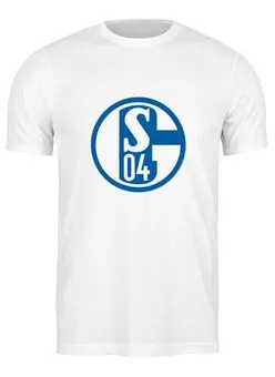 Заказать мужскую футболку в Москве. Футболка классическая Schalke 04 от THE_NISE  - готовые дизайны и нанесение принтов.