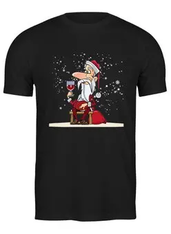 Заказать мужскую футболку в Москве. Футболка классическая Новый год 2021 от T-shirt print  - готовые дизайны и нанесение принтов.