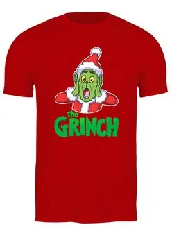 Заказать мужскую футболку в Москве. Футболка классическая Grinch от T-shirt print  - готовые дизайны и нанесение принтов.