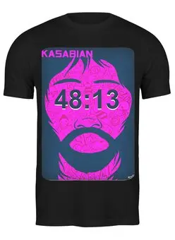 Заказать мужскую футболку в Москве. Футболка классическая Kasabian - 48:13 от Денис - готовые дизайны и нанесение принтов.
