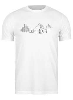 Заказать мужскую футболку в Москве. Футболка классическая Ride MTB от oneredfoxstore@gmail.com - готовые дизайны и нанесение принтов.