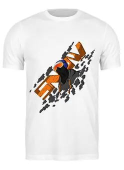 Заказать мужскую футболку в Москве. Футболка классическая SNOWboarder от alexsej - готовые дизайны и нанесение принтов.