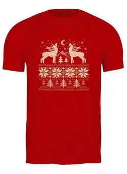 Заказать мужскую футболку в Москве. Футболка классическая Норвежский лес от LunaSolvo - готовые дизайны и нанесение принтов.