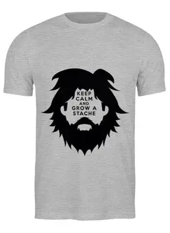 Заказать мужскую футболку в Москве. Футболка классическая Борода от Hop Shop - готовые дизайны и нанесение принтов.