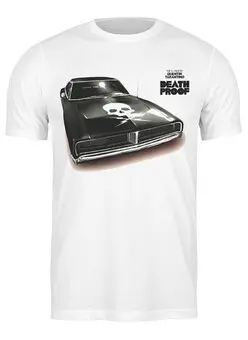 Заказать мужскую футболку в Москве. Футболка классическая Death Proof car от KinoArt - готовые дизайны и нанесение принтов.