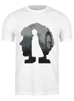 Заказать мужскую футболку в Москве. Футболка классическая Мир Шерлока от skynatural - готовые дизайны и нанесение принтов.