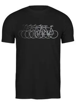Заказать мужскую футболку в Москве. Футболка классическая Велосипед от printik - готовые дизайны и нанесение принтов.
