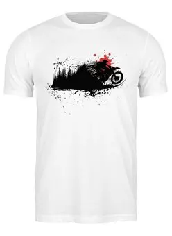 Заказать мужскую футболку в Москве. Футболка классическая Black Rider от oneredfoxstore@gmail.com - готовые дизайны и нанесение принтов.