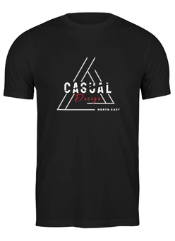 Заказать мужскую футболку в Москве. Футболка классическая "CASUAL DESIGN" от cooldesign  - готовые дизайны и нанесение принтов.