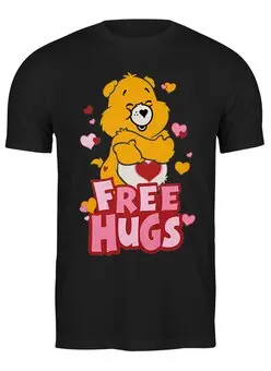 Заказать мужскую футболку в Москве. Футболка классическая Free Hugs от Leichenwagen - готовые дизайны и нанесение принтов.