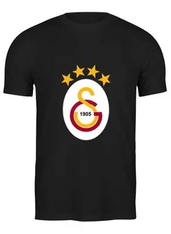 Заказать мужскую футболку в Москве. Футболка классическая Galatasaray от THE_NISE  - готовые дизайны и нанесение принтов.