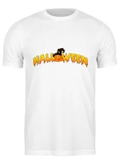 Заказать мужскую футболку в Москве. Футболка классическая Halloween от THE_NISE  - готовые дизайны и нанесение принтов.