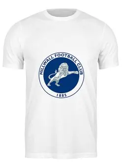 Заказать мужскую футболку в Москве. Футболка классическая Millwall FC logo hoodie от Millwall Supporters Club Russia - готовые дизайны и нанесение принтов.