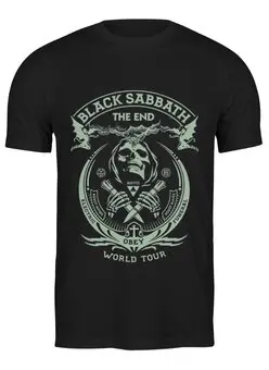 Заказать мужскую футболку в Москве. Футболка классическая "Black Sabbath" от Fedor - готовые дизайны и нанесение принтов.