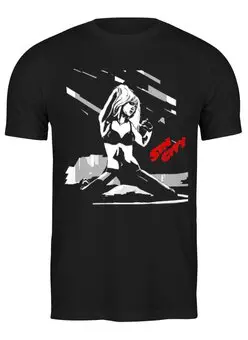 Заказать мужскую футболку в Москве. Футболка классическая Sin City - Jessica Alba от KinoArt - готовые дизайны и нанесение принтов.