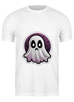 Заказать мужскую футболку в Москве. Футболка классическая Зловещий Призрак от datoxy@ukr.net - готовые дизайны и нанесение принтов.